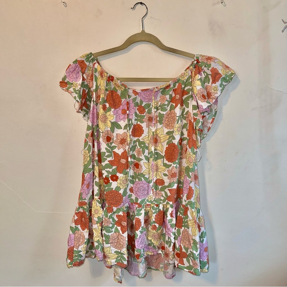 Women’s Floral XS swim coverup dress NWOT